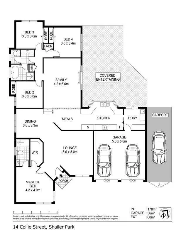 Floorplan of Homely house listing, 14 Collie Street, Shailer Park QLD 4128