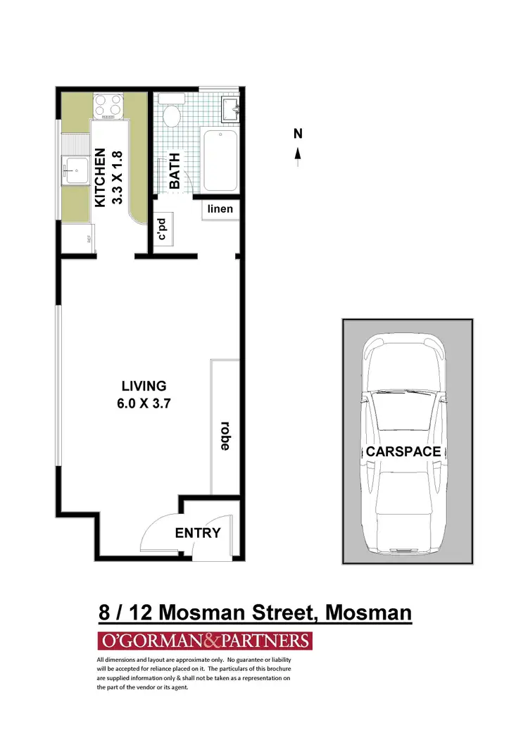 Floorplan of Homely apartment listing, 8/12 Mosman Street, Mosman NSW 2088
