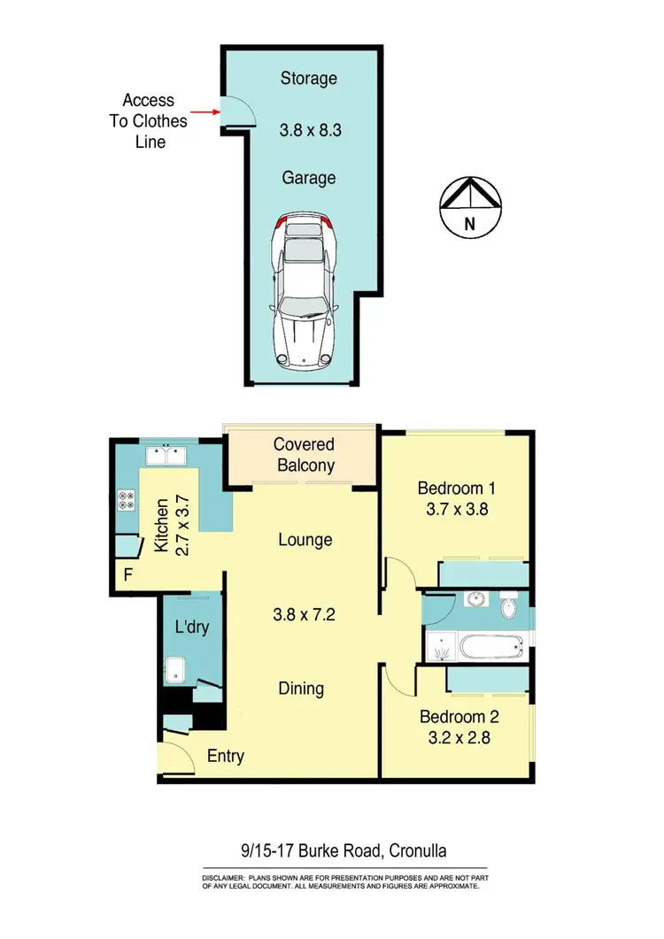 Floorplan of Homely unit listing, 9/15-17 Burke Road, Cronulla NSW 2230