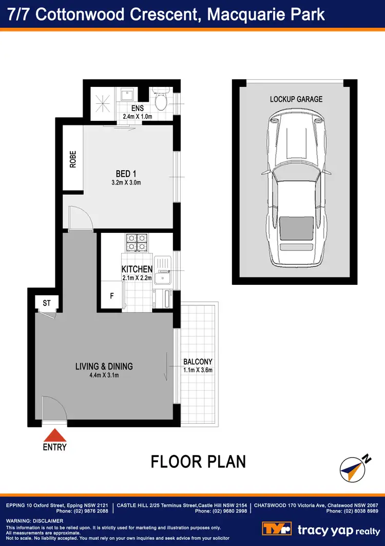 Floorplan of Homely unit listing, 7/7 Cottonwood Crescent, Macquarie Park NSW 2113