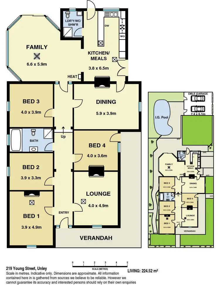 Floorplan of Homely house listing, 219 Young Street, Unley SA 5061