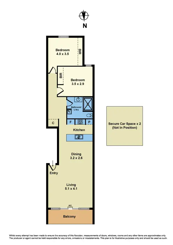 Floorplan of Homely apartment listing, 21/185-187 Francis Street, Yarraville VIC 3013