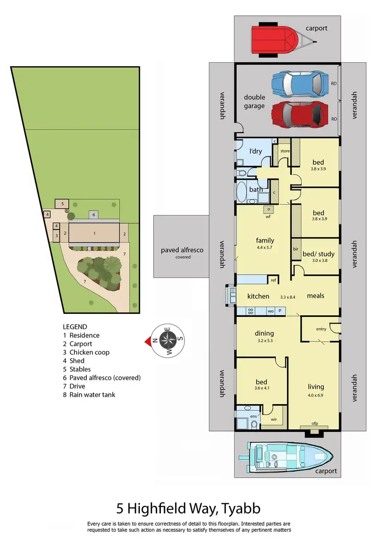Floorplan of Homely rural property listing, 5 Highfield Way, Tyabb VIC 3913