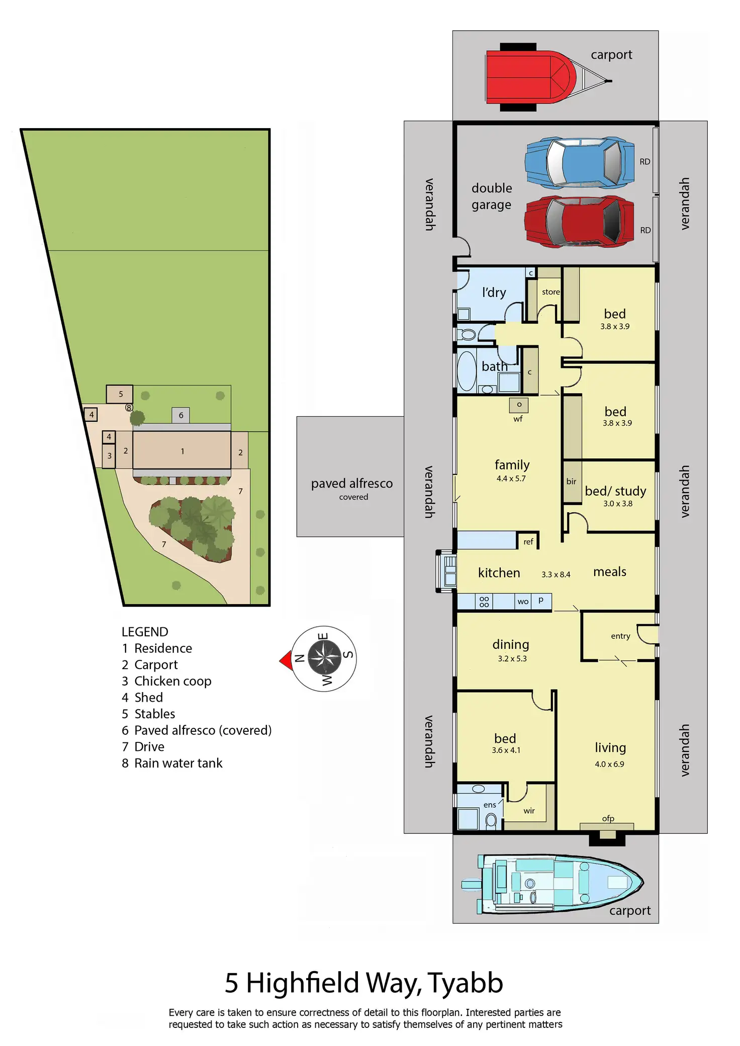 Floorplan of Homely rural property listing, 5 Highfield Way, Tyabb VIC 3913