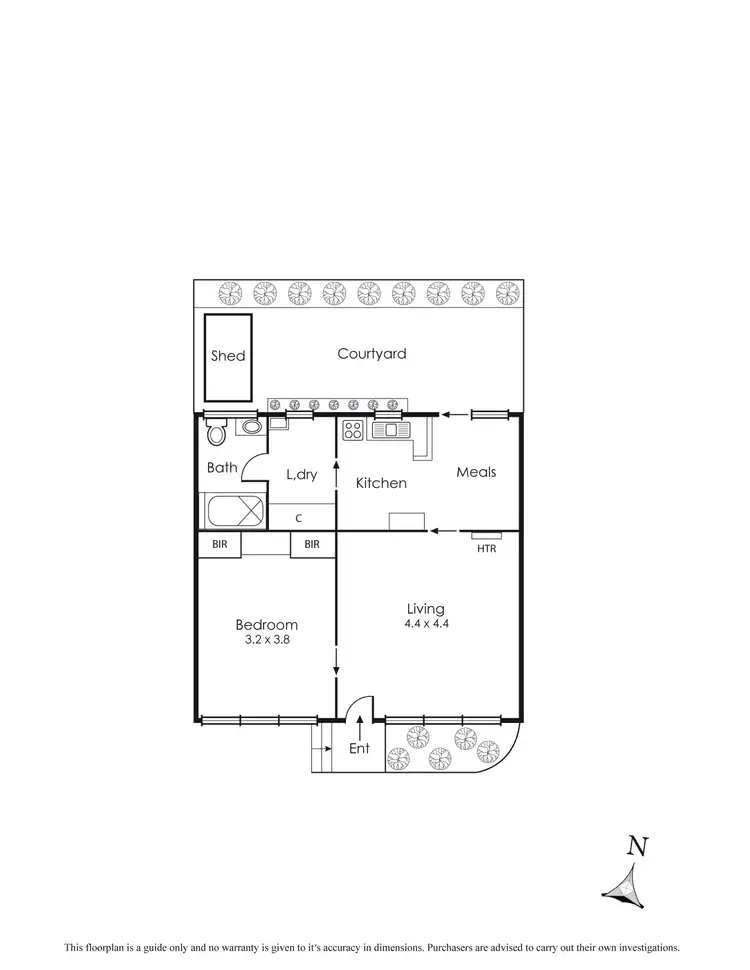 Floorplan of Homely unit listing, 2/27 Ti Tree Grove, Parkdale VIC 3195