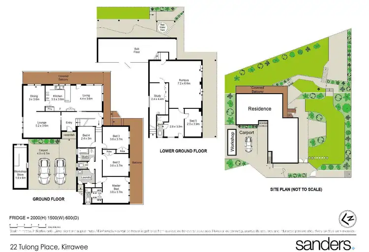 Floorplan of Homely house listing, 22 Tulong Place, Kirrawee NSW 2232