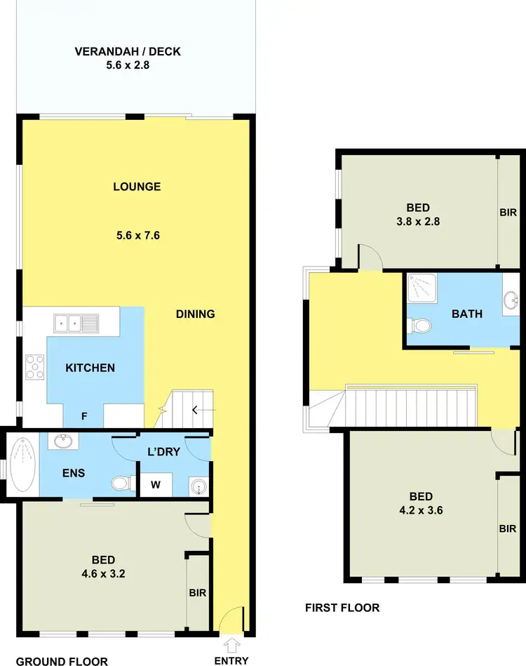 Floorplan of Homely townhouse listing, 2/12 Blair Street, Broadmeadows VIC 3047