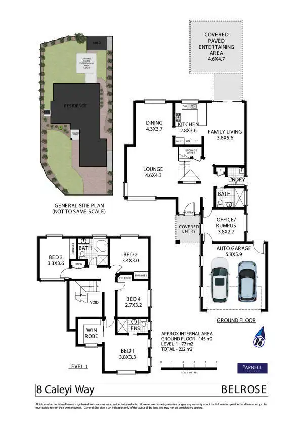 Floorplan of Homely house listing, 8 Caleyi Way, Belrose NSW 2085