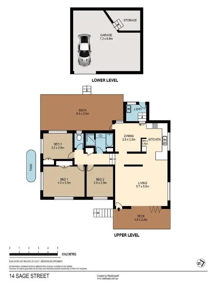 Floorplan of Homely house listing, 14 Sage Street, Carina QLD 4152
