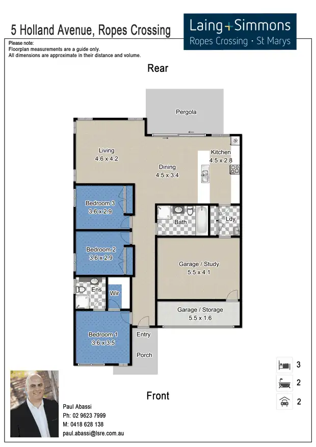 Floorplan of Homely house listing, 5 Holland Avenue, Ropes Crossing NSW 2760