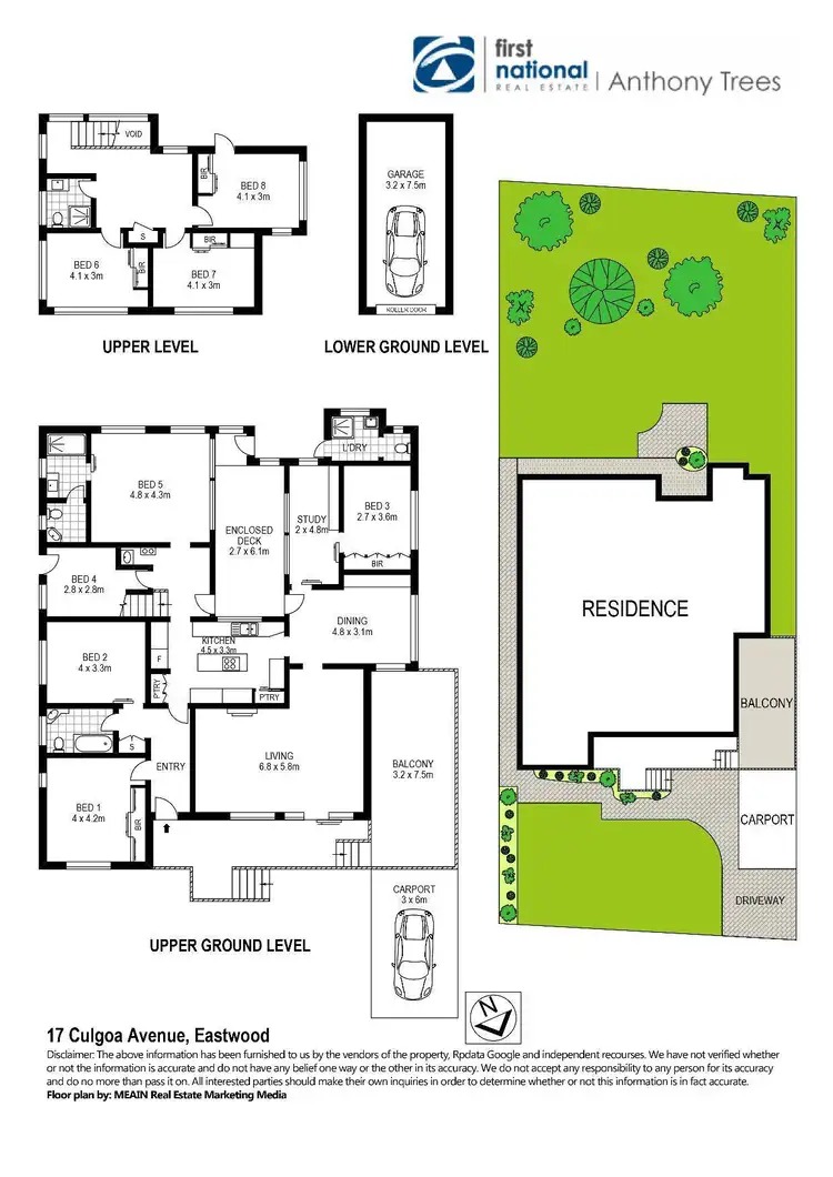 Floorplan of Homely house listing, 17 Culgoa Avenue, Eastwood NSW 2122