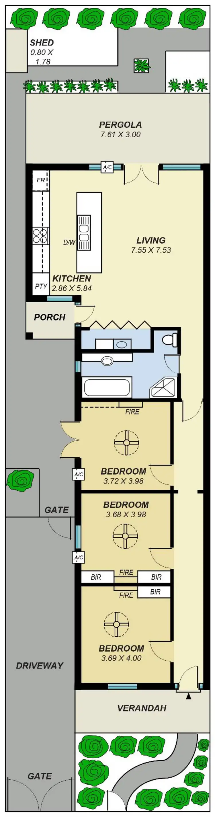 Floorplan of Homely house listing, 4 Westall Street, Hyde Park SA 5061
