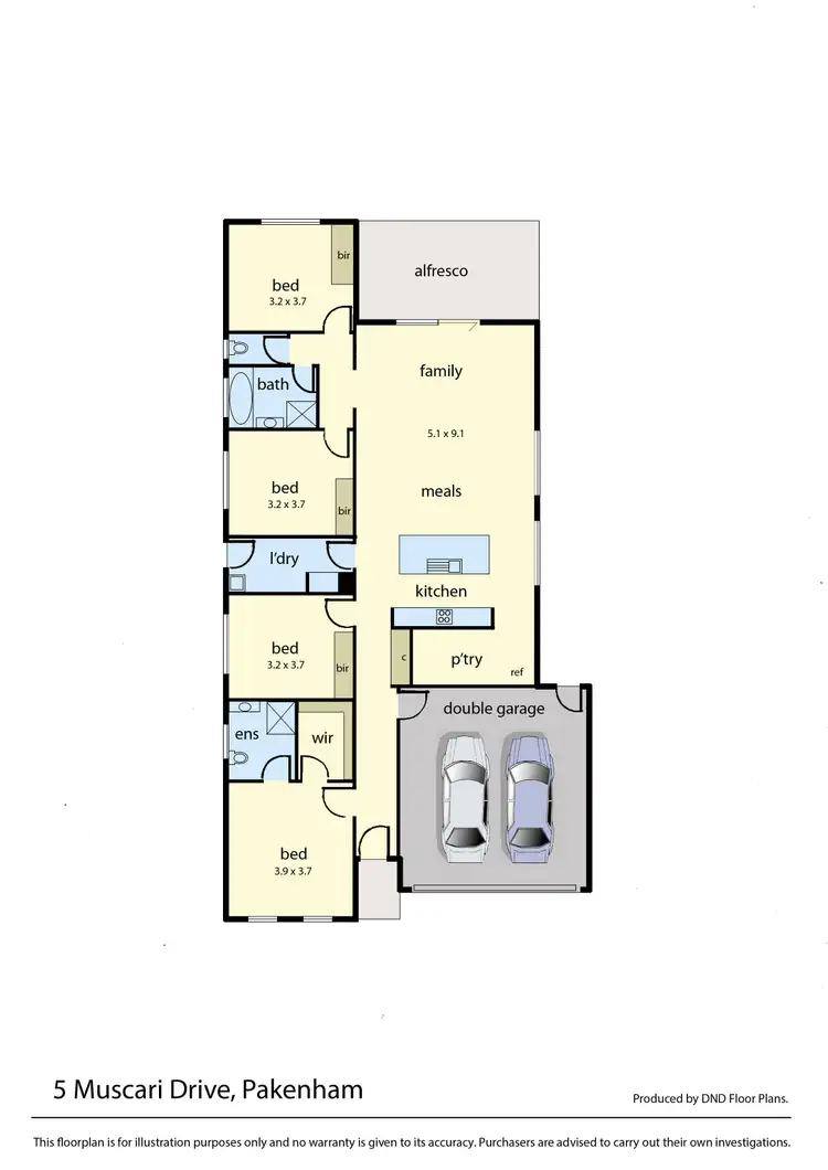 Floorplan of Homely house listing, 5 Muscari Drive, Pakenham VIC 3810