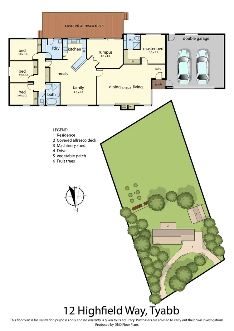 Floorplan of Homely rural property listing, 12 Highfield Way, Tyabb VIC 3913