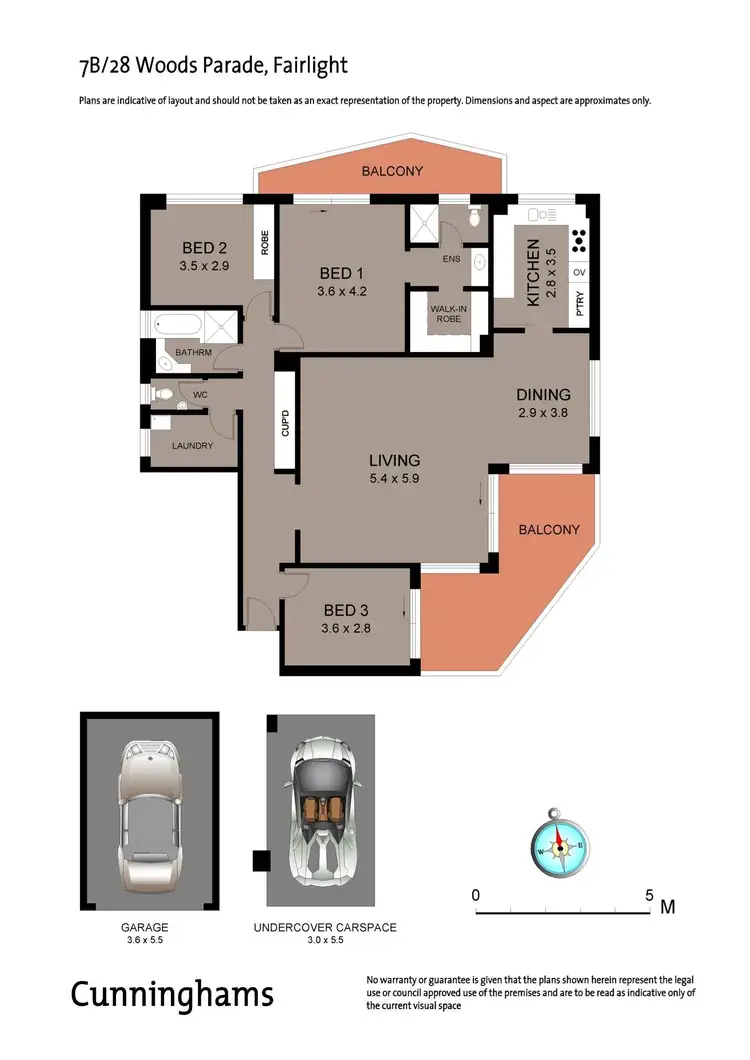 Floorplan of Homely apartment listing, 7B/28 Woods Parade, Fairlight NSW 2094