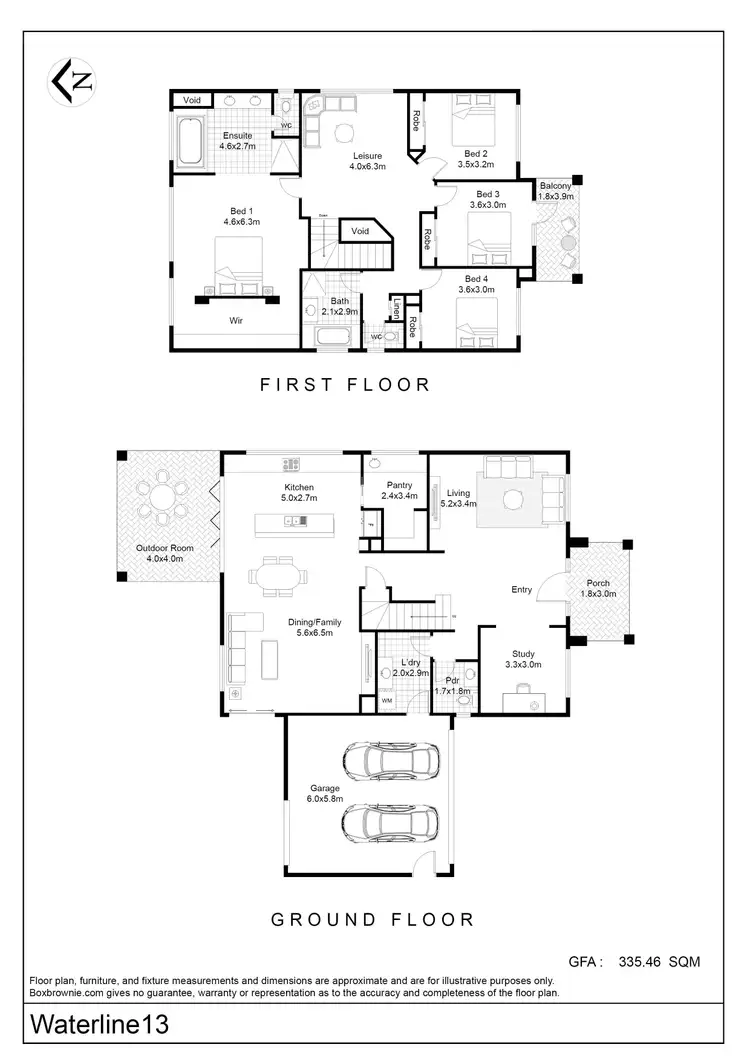Floorplan of Homely house listing, 13 Waterline Close, Mount Coolum QLD 4573