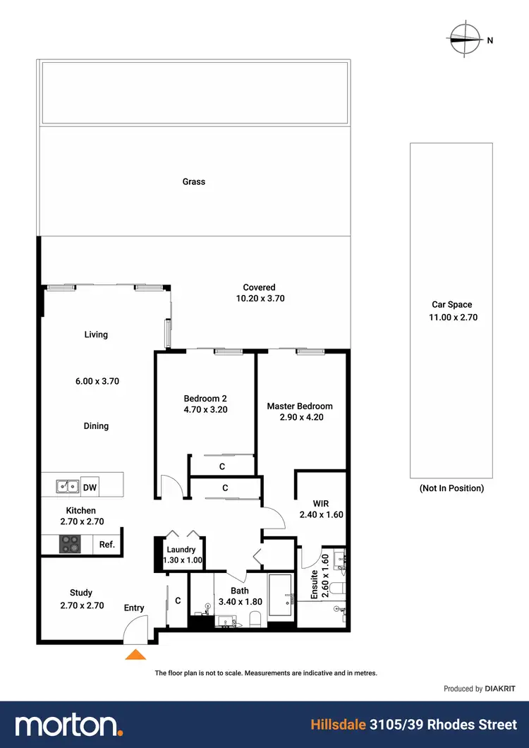 Floorplan of Homely apartment listing, 3105/39 Rhodes Street, Hillsdale NSW 2036