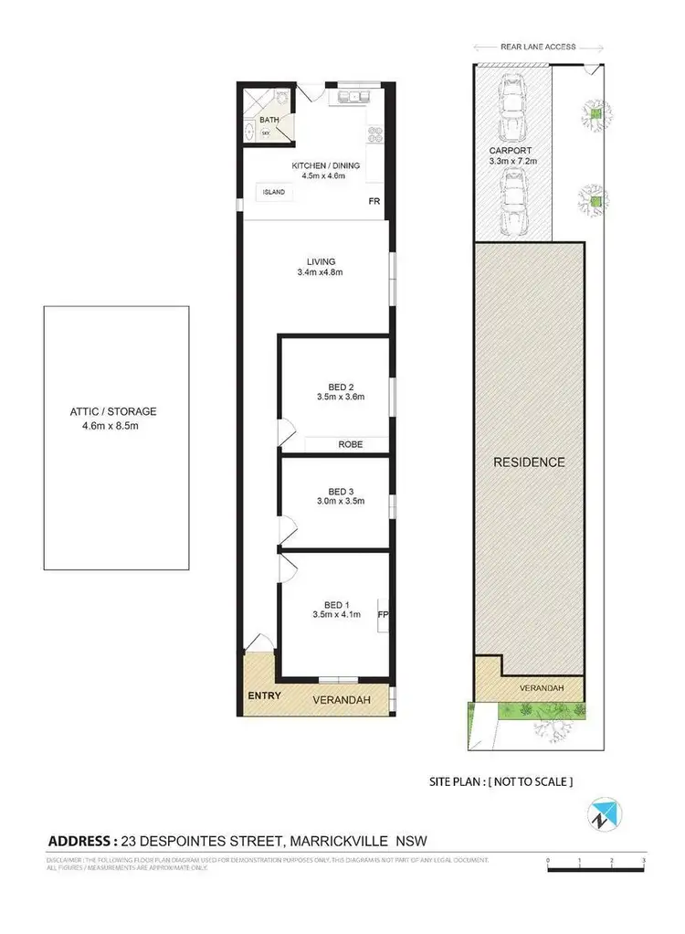 Floorplan of Homely house listing, 23 Despointes Street, Marrickville NSW 2204
