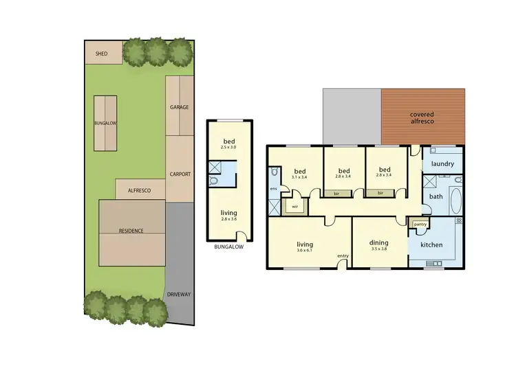 Floorplan of Homely house listing, 28 Railway Avenue, Bunyip VIC 3815