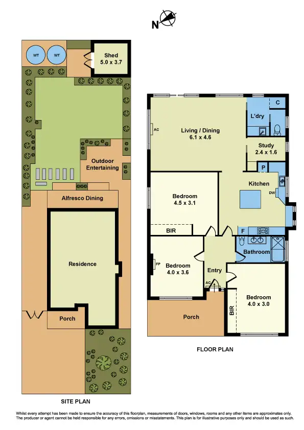 Floorplan of Homely house listing, 145 Severn Street, Yarraville VIC 3013