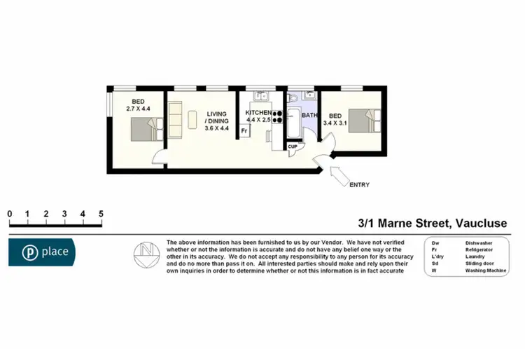 Floorplan of Homely unit listing, 3/1 Marne Street, Vaucluse NSW 2030
