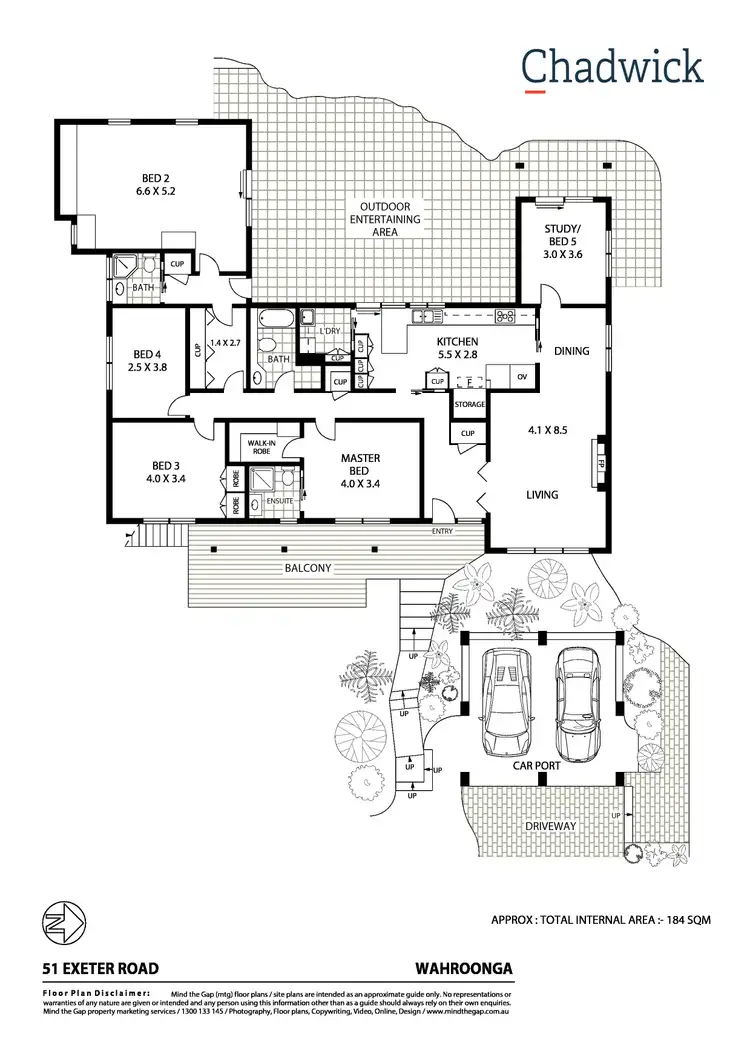 Floorplan of Homely house listing, 51 Exeter Road, Wahroonga NSW 2076