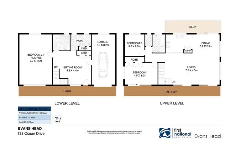 Floorplan of Homely house listing, 133 Ocean Drive, Evans Head NSW 2473