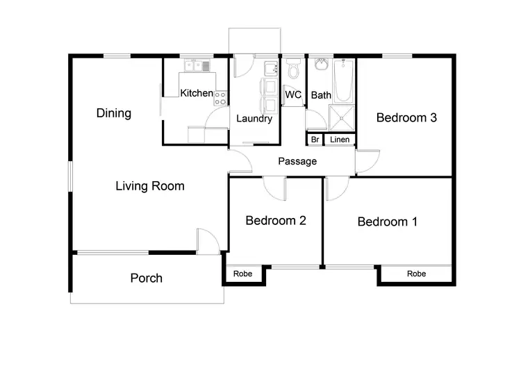 Floorplan of Homely house listing, 64 McKillop Circuit, Kambah ACT 2902