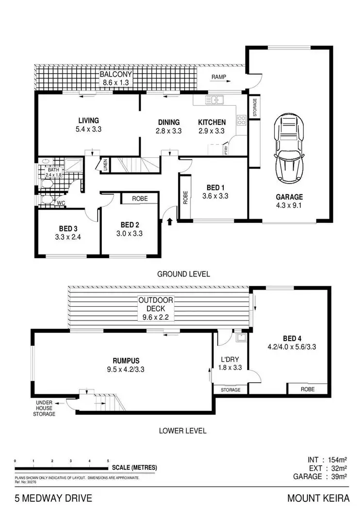 Floorplan of Homely house listing, 5 Medway Drive, Mount Keira NSW 2500