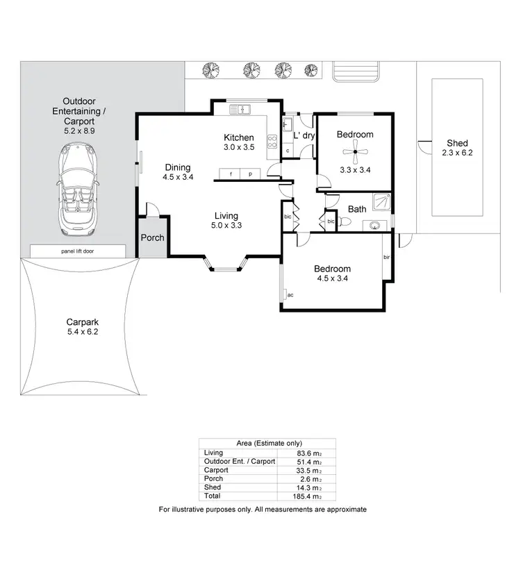 Floorplan of Homely unit listing, 1A Eton Road, Somerton Park SA 5044