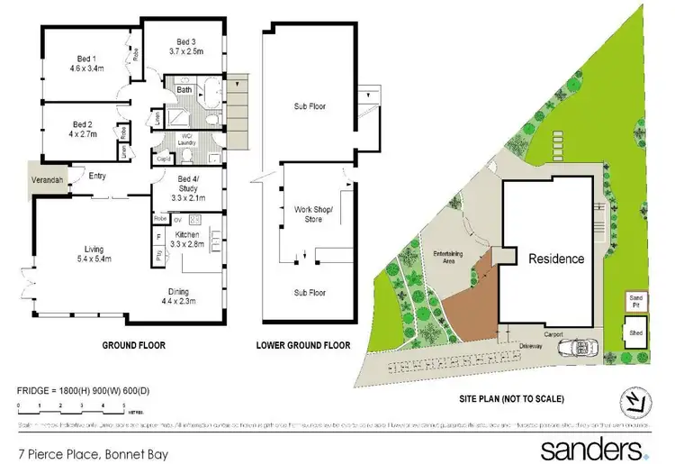 Floorplan of Homely house listing, 7 Pierce Place, Bonnet Bay NSW 2226