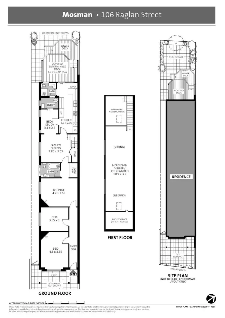 Floorplan of Homely semi-detached listing, 106 Raglan Street, Mosman NSW 2088