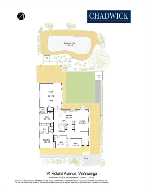 Floorplan of Homely house listing, 91 Roland Avenue, Wahroonga NSW 2076