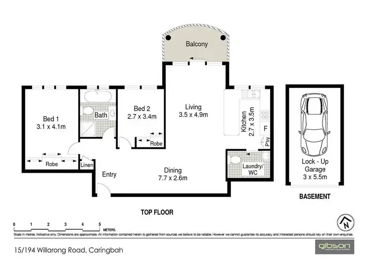 Floorplan of Homely unit listing, 15/194-198 Willarong Road, Caringbah NSW 2229