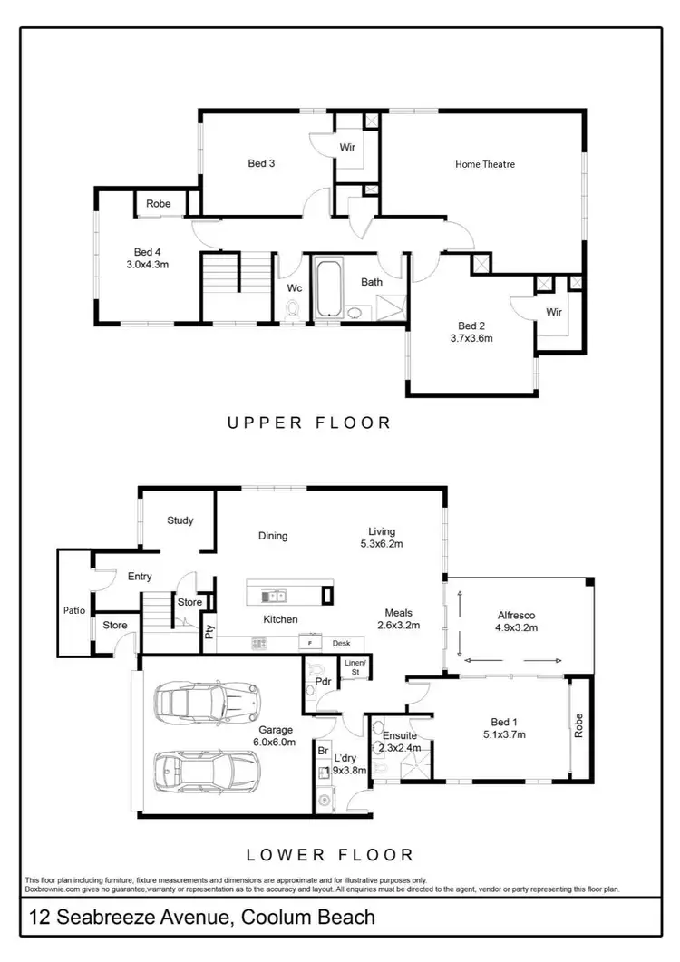 Floorplan of Homely house listing, 12 Seabreeze Avenue, Coolum Beach QLD 4573