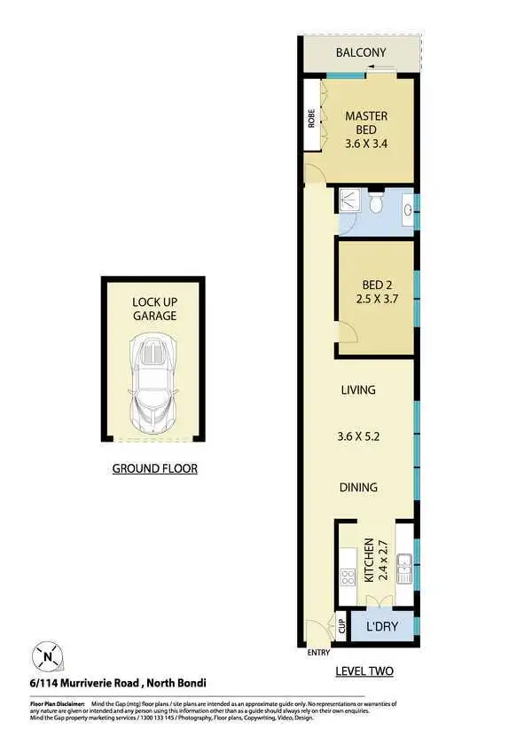 Floorplan of Homely apartment listing, 6/114 Murriverie Road, North Bondi NSW 2026