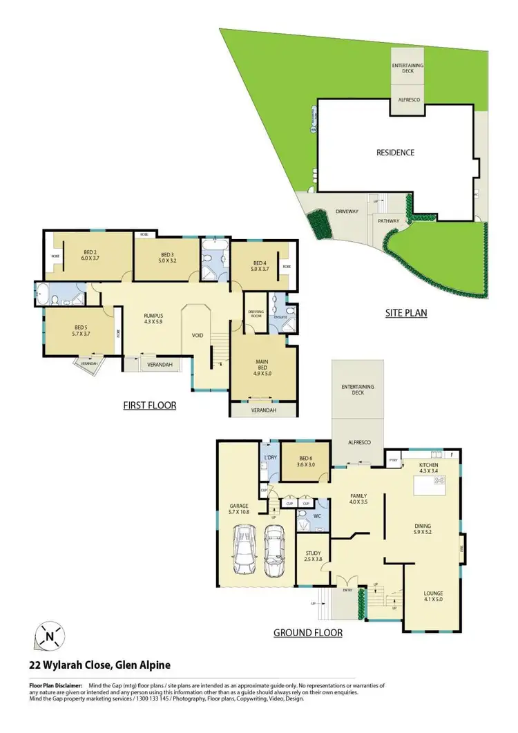 Floorplan of Homely house listing, 22 Wylarah Close, Glen Alpine NSW 2560