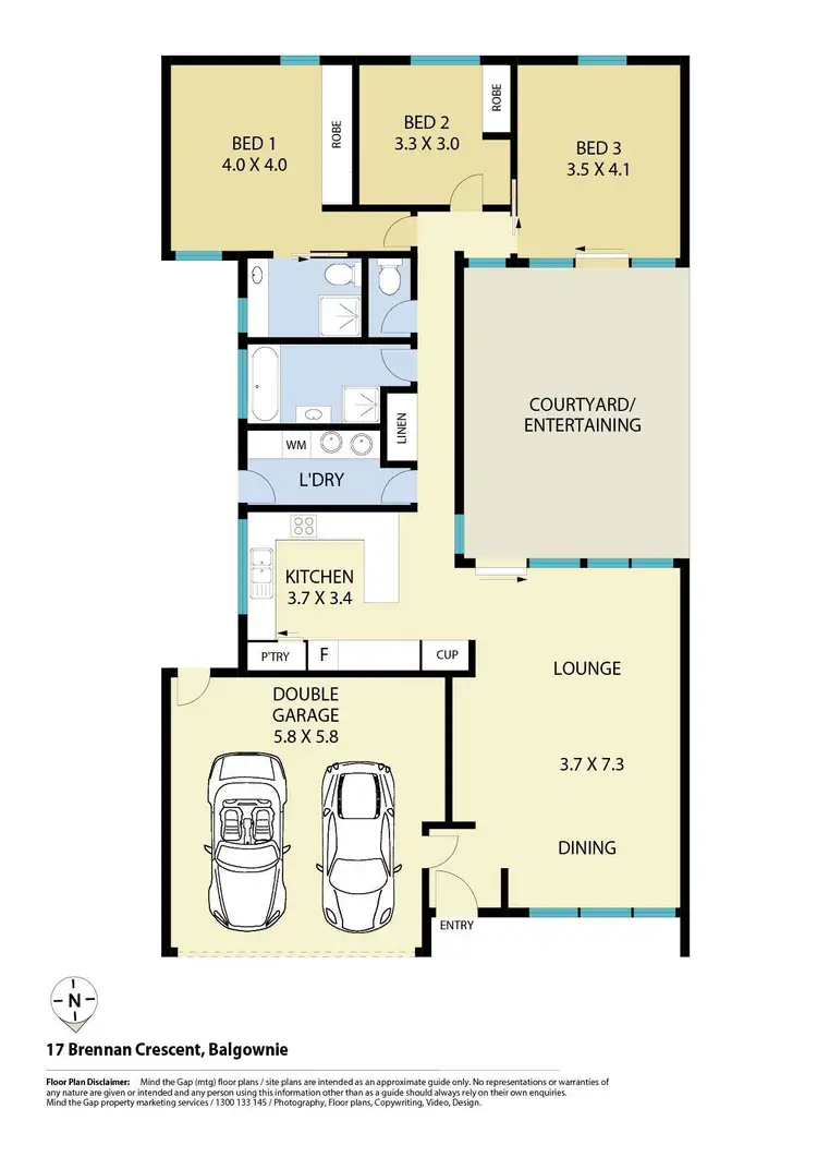 Floorplan of Homely house listing, 17 Brennan Crescent, Balgownie NSW 2519