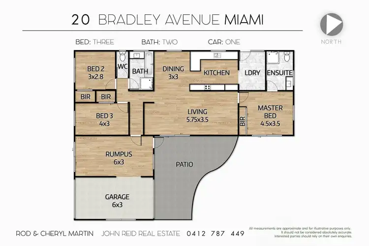 Floorplan of Homely house listing, 20 Bradley Avenue, Miami QLD 4220