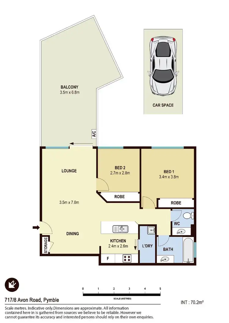 Floorplan of Homely apartment listing, 717/2-8 Avon Road, Pymble NSW 2073