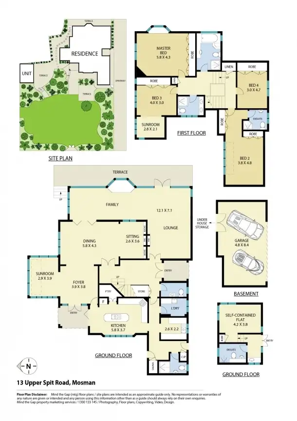 Floorplan of Homely house listing, 13 Upper Spit Road, Mosman NSW 2088