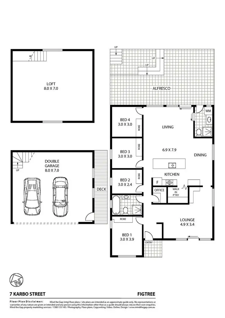Floorplan of Homely house listing, 7 Karbo Street, Figtree NSW 2525