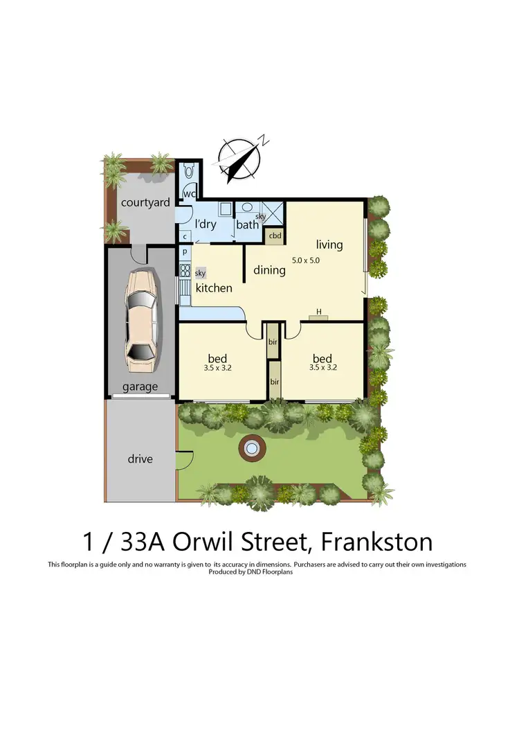 Floorplan of Homely unit listing, 1/33A Orwil Street, Frankston VIC 3199