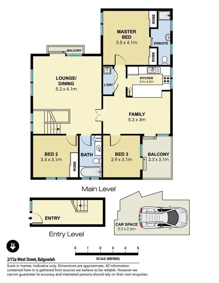Floorplan of Homely unit listing, 2/72a West Street, Balgowlah NSW 2093