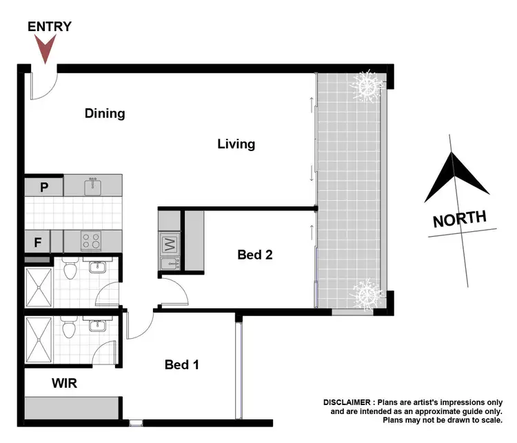 Floorplan of Homely apartment listing, 35/30 Blackall Street, Barton ACT 2600