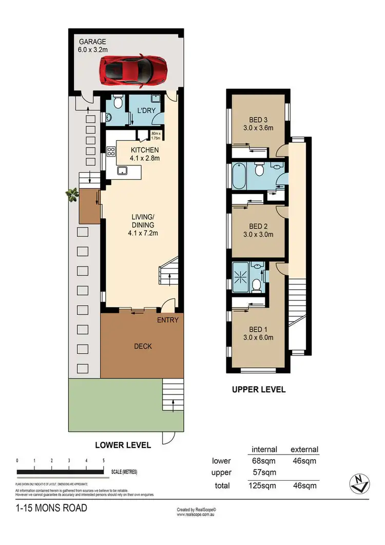 Floorplan of Homely townhouse listing, 1/15 Mons Road, Carina Heights QLD 4152