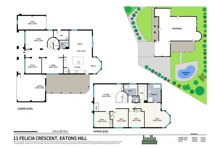 Floorplan of Homely house listing, 11 Felicia Place, Eatons Hill QLD 4037