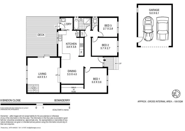 Floorplan of Homely house listing, 8 Bindon Close, Bomaderry NSW 2541