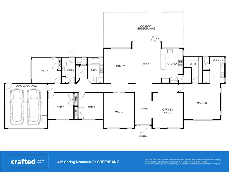 Floorplan of Homely house listing, 406-408 Spring Mountain Drive, Greenbank QLD 4124