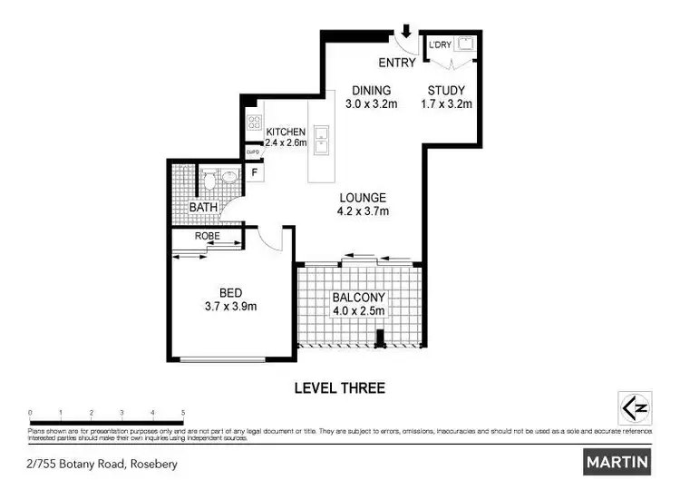 Floorplan of Homely apartment listing, 2/755-759 Botany Road, Rosebery NSW 2018
